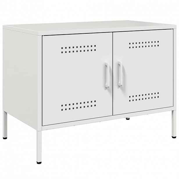 vidaXL TV skříňka bílá 68 x 39 x 50,5 cm ocel