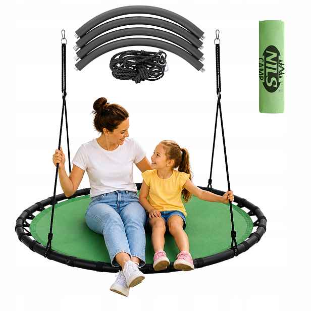 Zahradní houpačka Houpací Hnízdo Odolná závěsná pro děti XXL 120 cm