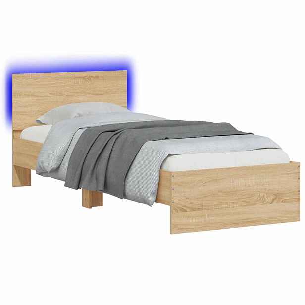 vidaXL Rám postele Dub sonoma 80 x 200 cm Kompozitní dřevo
