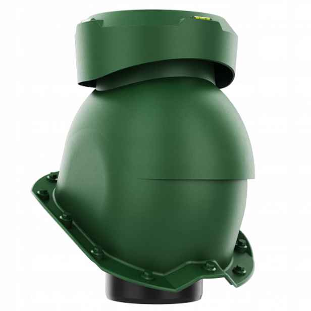Krbový kanalizační ventilátor fi110 Trapez T18 Zelený Ral 6020
