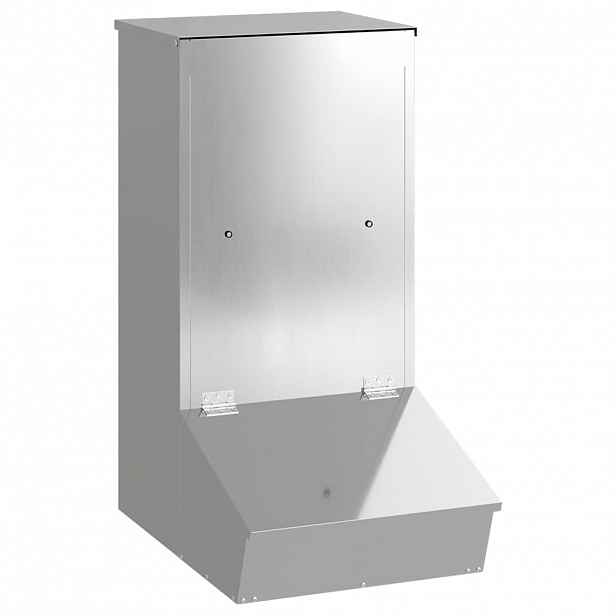 vidaXL Krmítko pro prasata Stříbrná 55 x 38 x 76 cm 20 kg