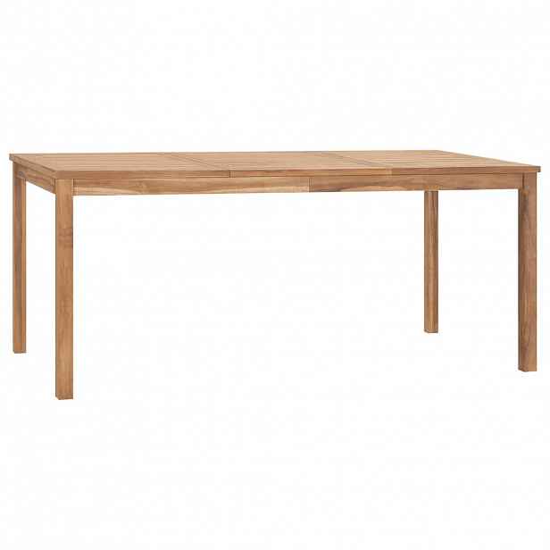 vidaXL Zahradní jídelní stůl 180 x 90 x 77 cm masivní teakové dřevo