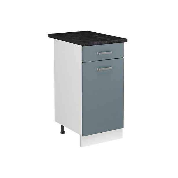 Vicco SKŘÍŇKA POD DŘEZ R-Line, Modrošedá/Bílá, 40 cm pracovní deska Antracit