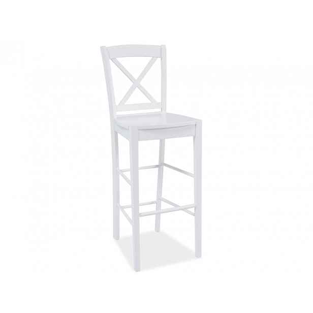 Barová židle bílá