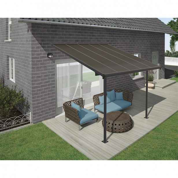 Hliníková pergola PALRAM Capri 3000 antracit 3 x 3 GD705599