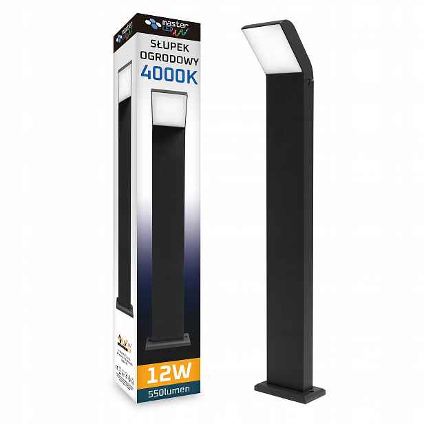 Led zahradní lampa 12W 80 cm, stojící, venkovní sloupek
