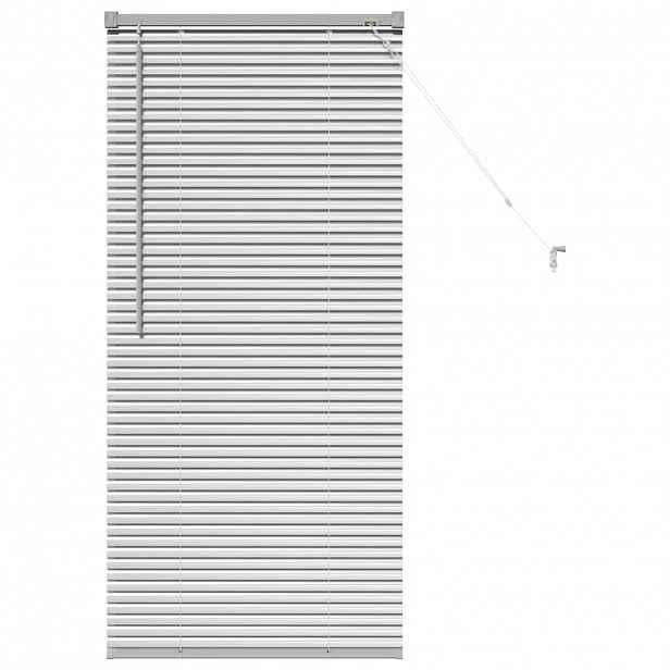 vidaXL Venet školní žaluzie Stříbrná 130 x 60 cm 25 mm Hliník