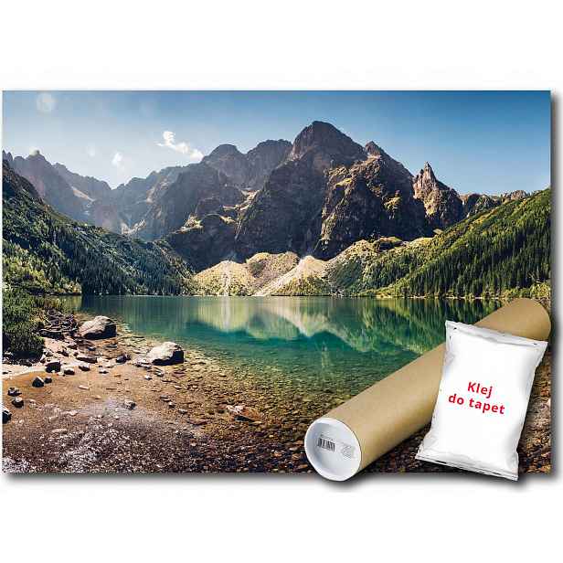 Vinylová fototapeta Hory Jezero Krajina 416x254