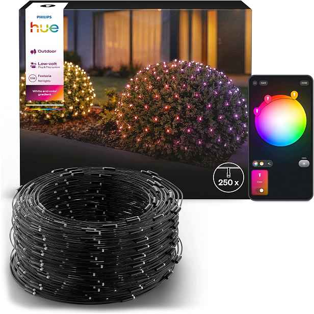 Závěs Led světelná síť 3,5 m 250LED Gradient Festavia Net Philips Hue