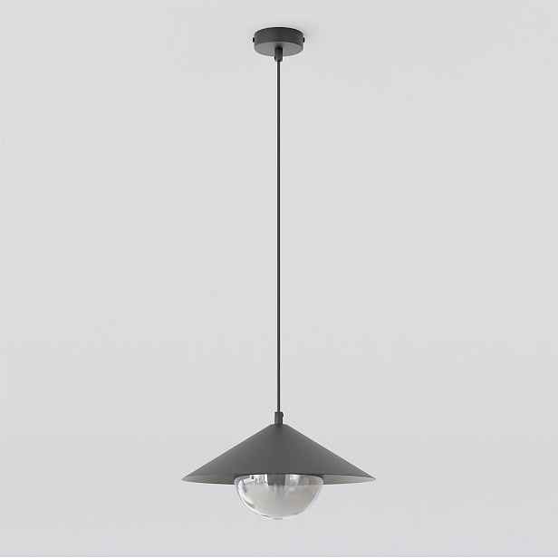 Závěsná lampa Mono 1-bodová černá E14, stínidlo Ø15 cm