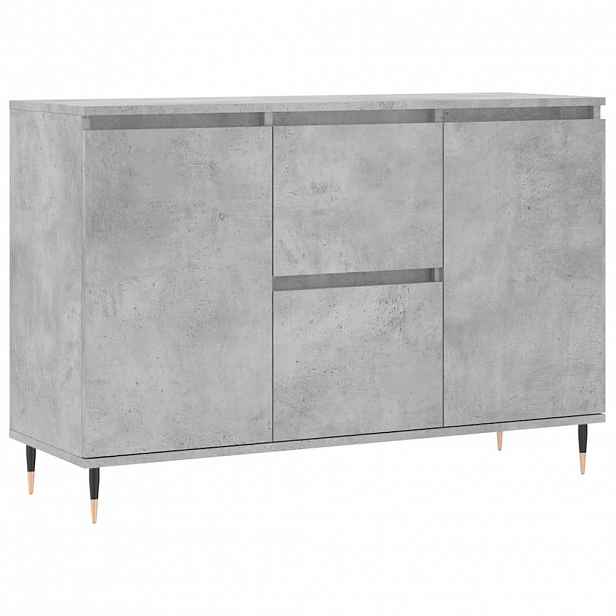 vidaXL Příborník betonově šedý 101,5 x 35 x 70 cm kompozitní dřevo