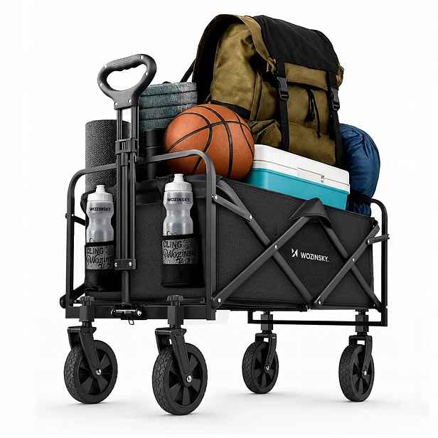 Vozík Wozinsky WZP-80 plážový turistický do 80 kg černý