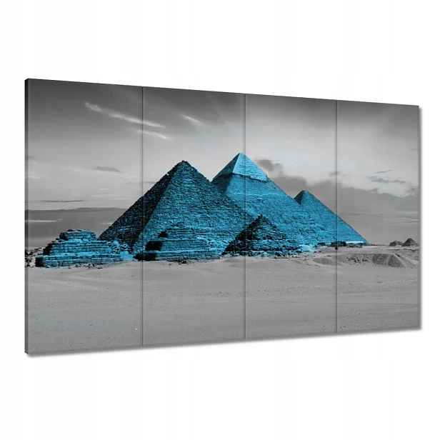 Obrazy 120x80 Modré pyramidy