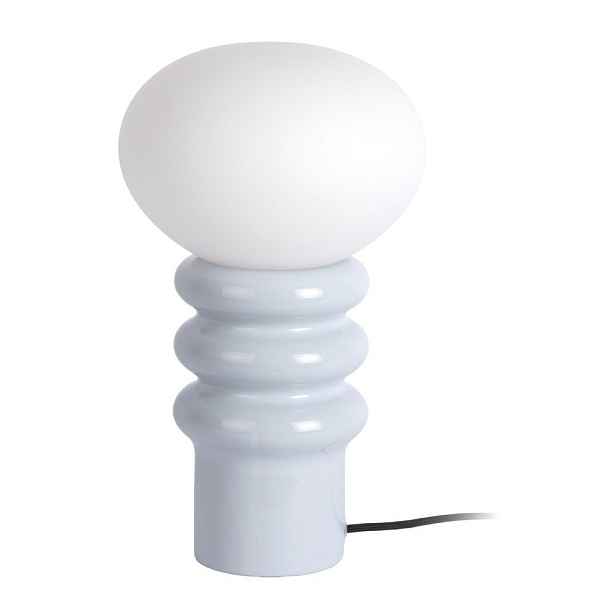 Světle modrá keramická stolní lampa (výška 33,5 cm) Catania Aro – Leitmotiv