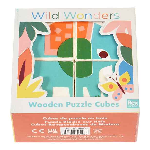 Dřevěné kostky Wild Wonders – Rex London