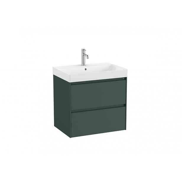 Koupelnová skříňka s umyvadlem Roca Ona 65x64,5x46 cm zelená mat ONA652ZZM