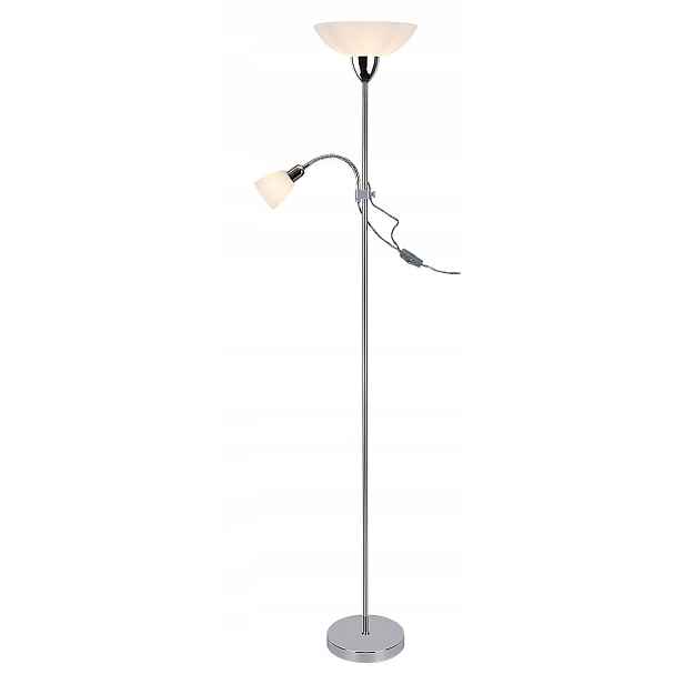 Rabalux Diana 4059 Chromovaná stojací lampa s lampičkou na čtení