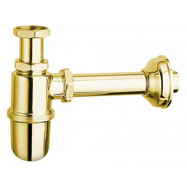 SAPHO - RETRO umyvadlový sifon 5/4", odpad 32 zlato 9595