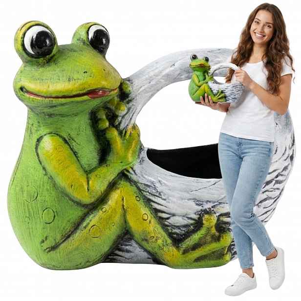 Keramický květináč Žába Květináč Obal Figurka Zahradní dekorace do zahrady