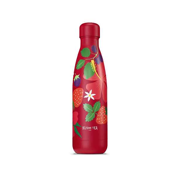 Kusmi Tea Termolahev QWETCH design Aqua Rosa, 0,5 l, červená 5000001050
