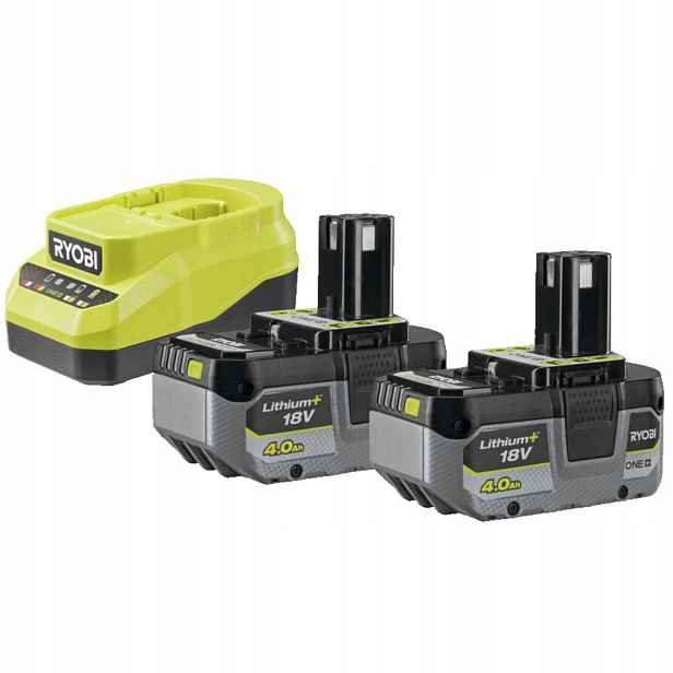 Sada akumulátorů Ryobi One+ RC18120A-240X nabíječka 2x akumulátor 4 hodiny