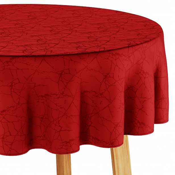 Ubrus odolný proti skvrnám Filumi Vínový 150x150 Kulatý