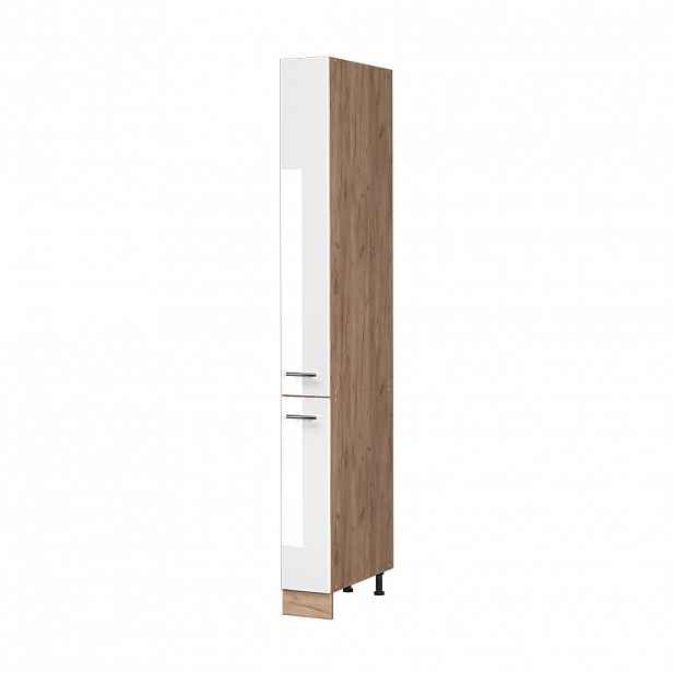 Vicco LÉKÁRNIČKOVÁ SKŘÍŇKA Fame-Line, Bílá vysoký lesk/Zlatý mocný dub, 20 cm