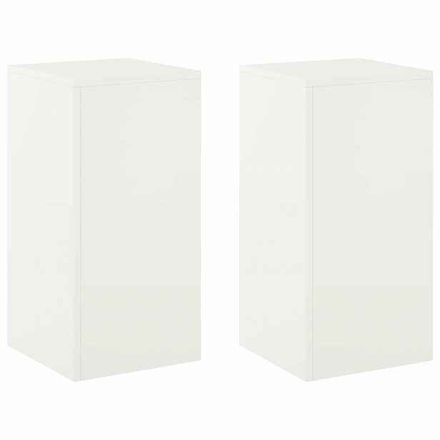 vidaXL Stojan na rostliny 2 pcs Bílá 30 x 30 x 60 cm Ocel