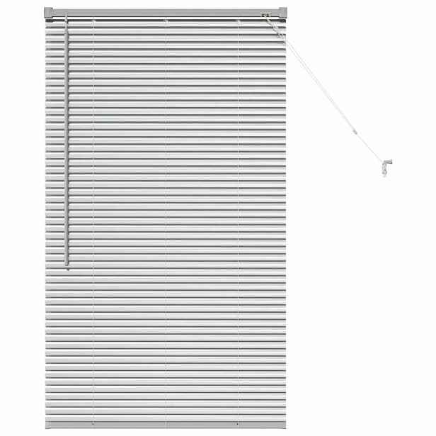 vidaXL Venet školní žaluzie Stříbrná 130 x 80 cm 25 mm Hliník