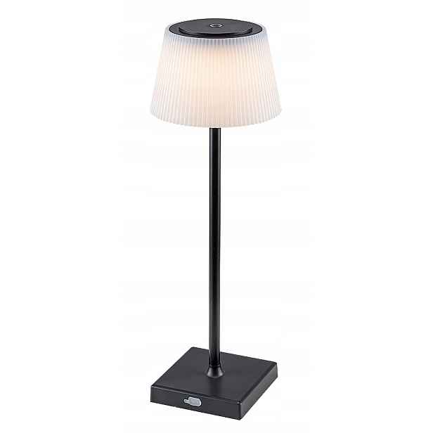 Akumulátorová stolní lampa Usb černá vestavěná Led 4W Taena Rabalux