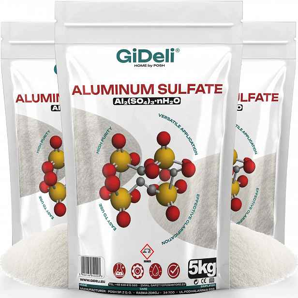 Síran hlinitý 3x 5 kg Čistý snižuje pH na modré hortenzie 15 kg