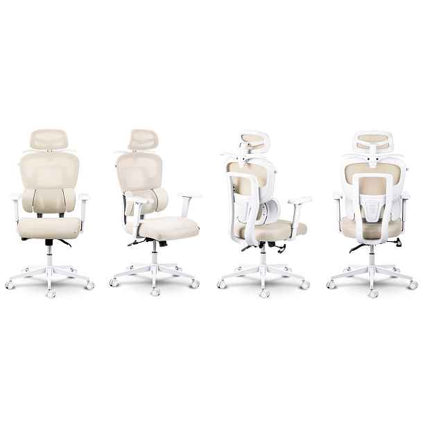 Sofotel 2492 Kancelářská ergonomická židle Talin, 150 kg, béžová