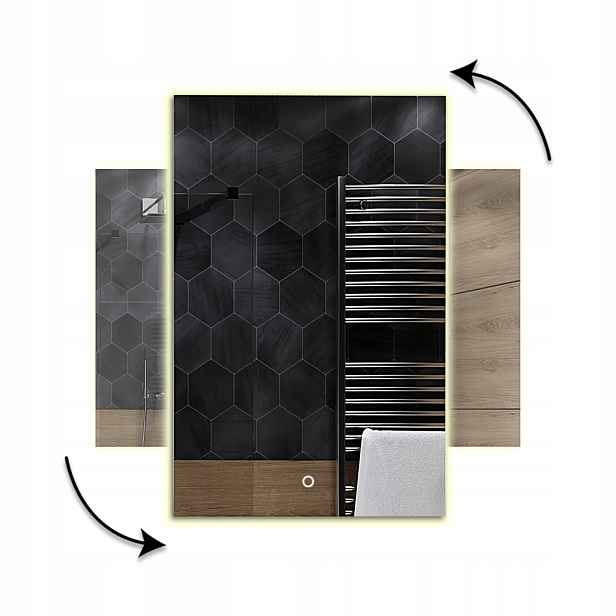 Zrcadlo Led dotyk 50x70 cm K24 Dubai