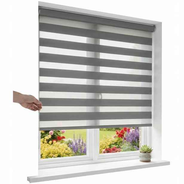 Roleta Den A Noc Nástěnná fi 25 mm Lux Výběr Barev 90x240 cm