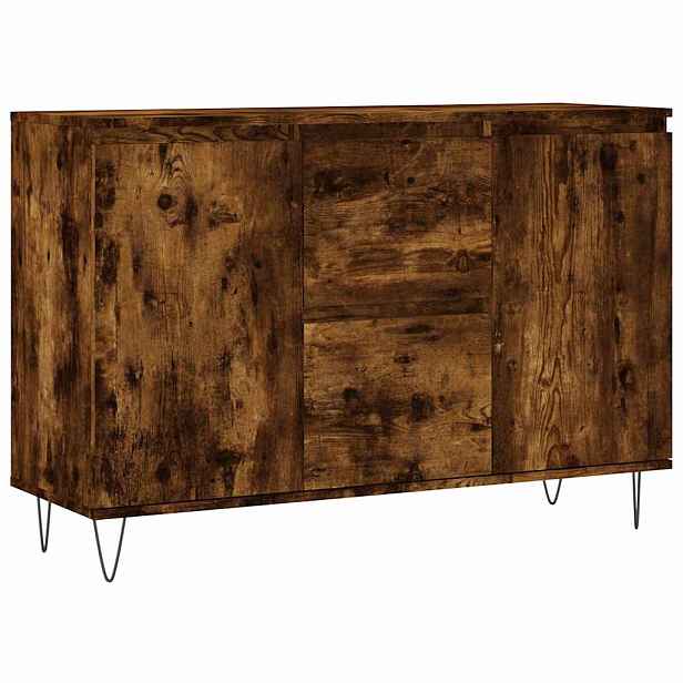 vidaXL Příborník kouřový dub 101,5 x 35 x 70 cm kompozitní dřevo