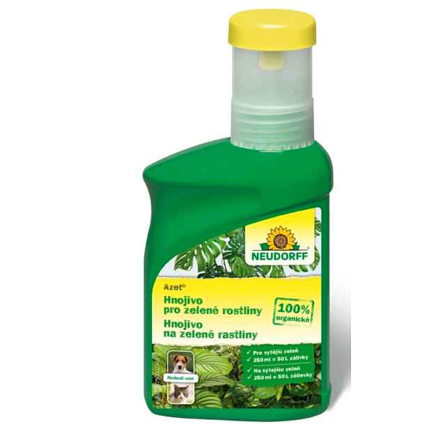 Hnojivo Azet Neudorff - pro zelené rostliny - 250 ml