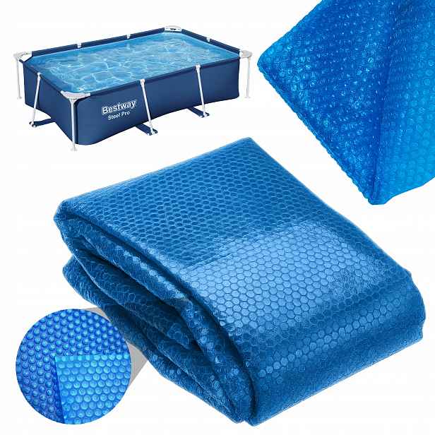 Bestway Steel Pro solární Krycí Plachta na ohřev do bazénu 259x170cm 220 mikronů