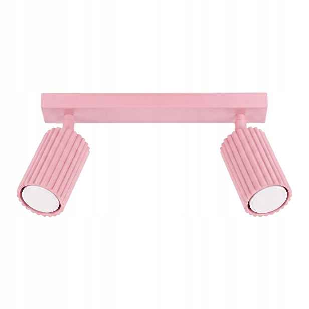 Sollux Lighting Karbon stropní svítidlo růžová lišta 30 cm 2xGU10 10W
