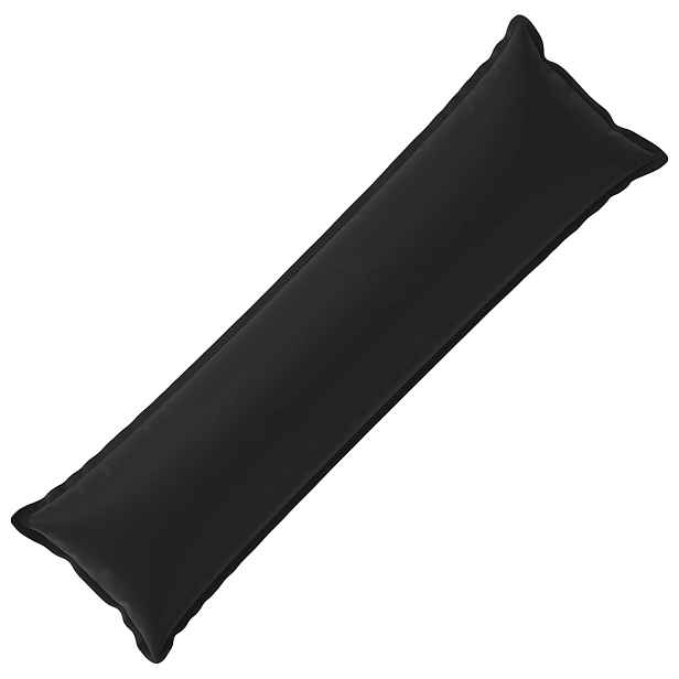 vidaXL Polštář s polštářem HOUTEN Černá 40 x 145 cm Polyester