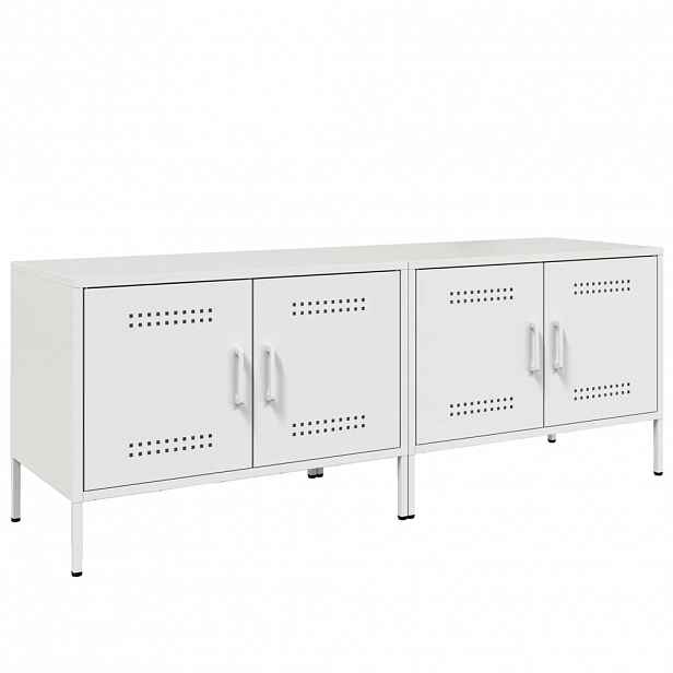 vidaXL TV skříňky 2 ks bílé 68 x 39 x 50,5 cm ocel