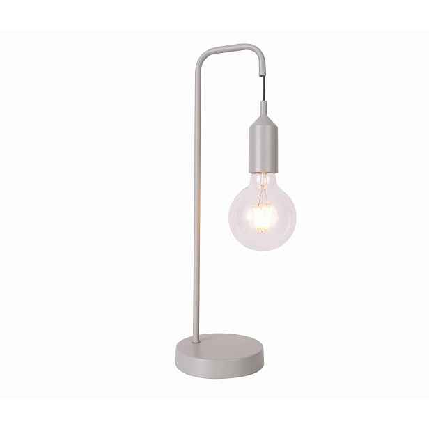 Candellux Laren Stolní lampa E27 40W Šedá hliníková
