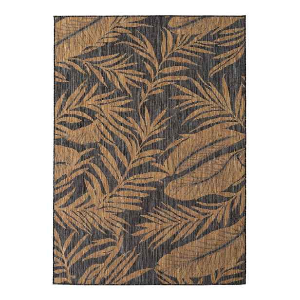 Černý/hnědý vnitřní a venkovní koberec 140x200 cm Mira 1451 – Ayyildiz Carpets
