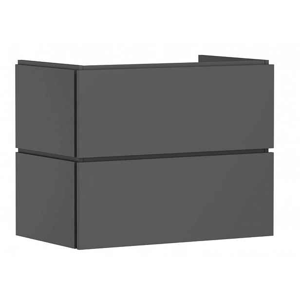 Hansgrohe Xilesa E - Umyvadlová skříňka, 62x78x47 cm, 2 zásuvky, matná šedá 54296760