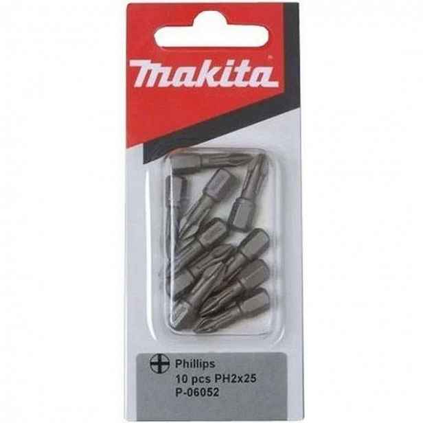 Makita - Sada torzních bitů PH2, 10 ks P-06052
