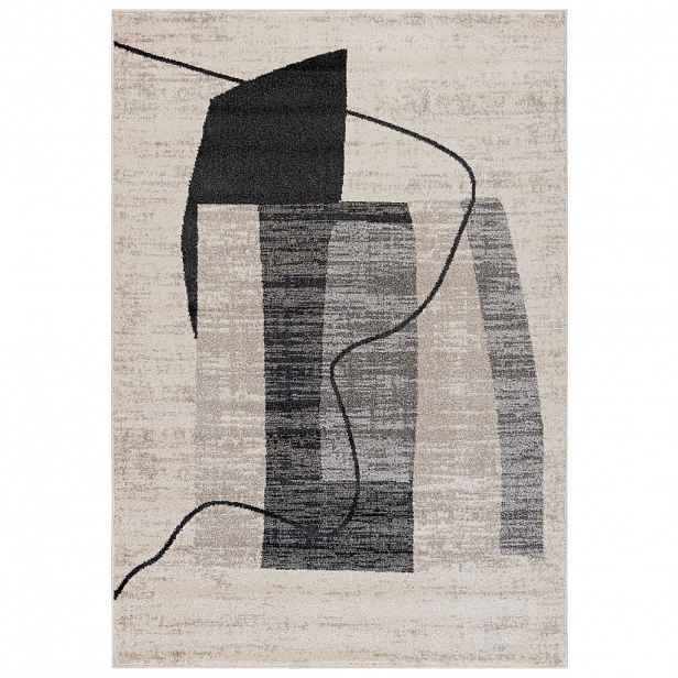 Mazovia KOBEREC béžový geometrický rostlinný - 80 x 150 cm