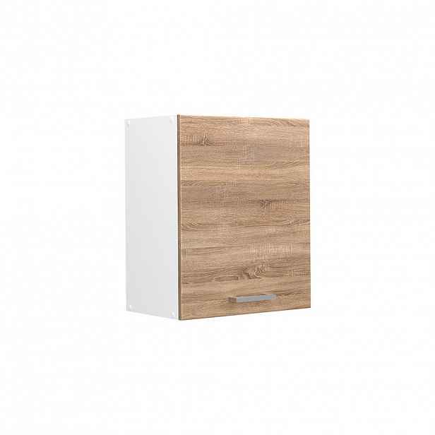 Vicco VĚŠÁK NA STĚNU R-Line, Sonoma/Bílá, 50 cm
