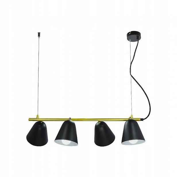 Závěsná lampa s pohyblivými stínítky nad stolem