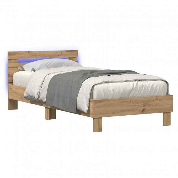 vidaXL Rám postele Dub artisan 80 x 200 cm Kompozitní dřevo