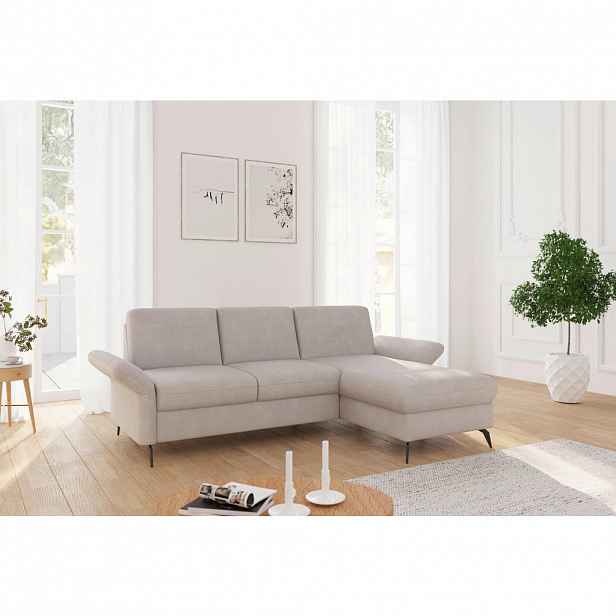 Sit & More ROHOVÁ SEDAČKA, textil, šedobéžová