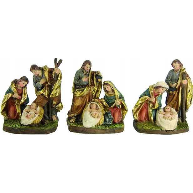 3 figurky Svaté rodiny – cca 8,5 cm vysoké